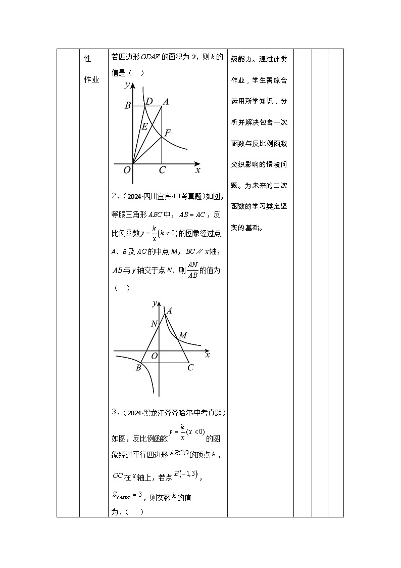 华东师大版初中数学八年级下册第十七章第四单元《比例函数(3)》作业设计第3页