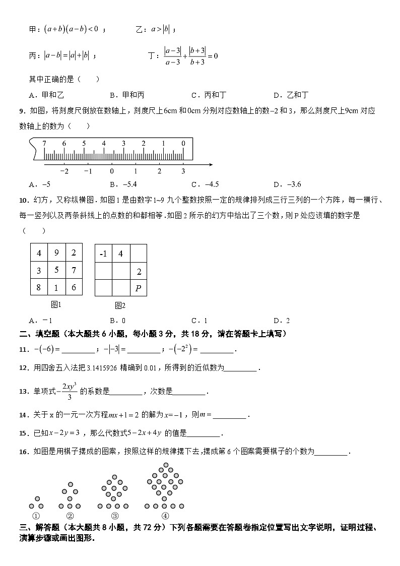 湖北省武汉市东湖高新区2024年七年级上学期期中数学试题【附参考答案】02
