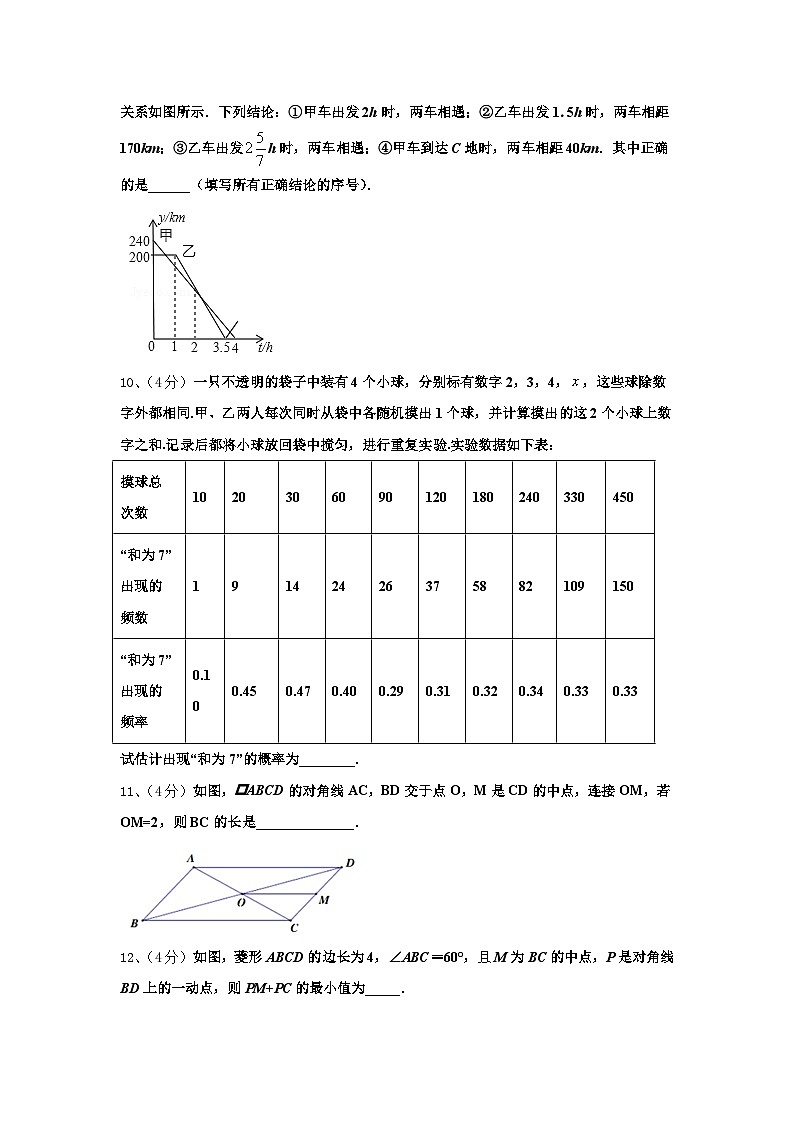 河北省邢台市英华集团初中部2024年数学九上开学调研试题【含答案】03