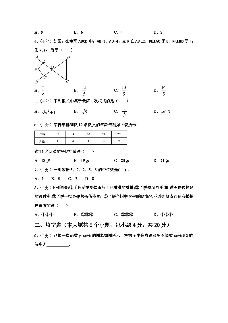 湖北省随州市随州市曾都区尚市镇中学心学校2024年数学九年级第一学期开学综合测试试题【含答案】第2页