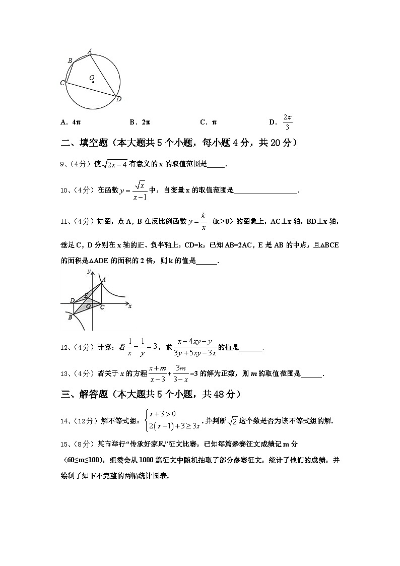 湖北省武汉洪山区五校联考2024年九上数学开学经典模拟试题【含答案】第3页