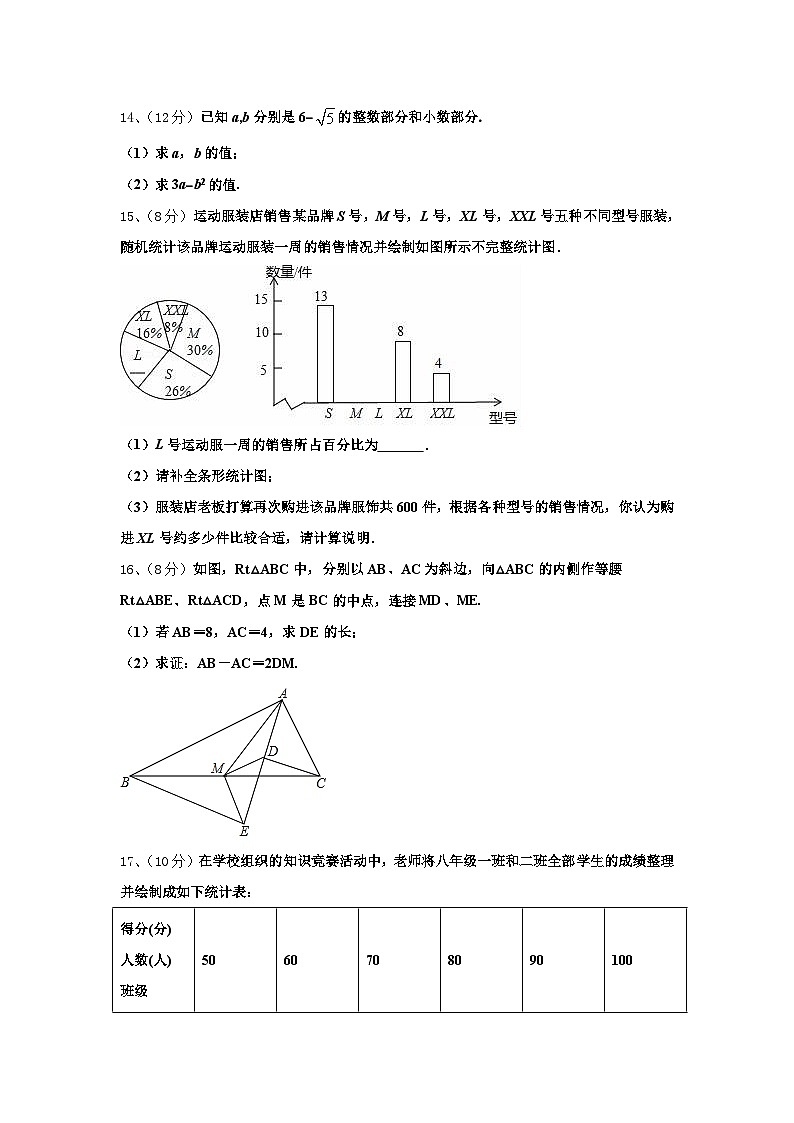 湖南省衡阳市耒阳市2024-2025学年九上数学开学考试试题【含答案】第3页