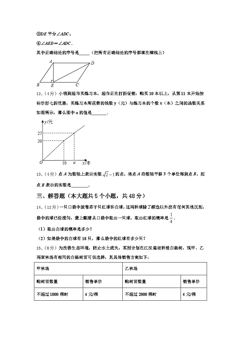 湖南省耒阳市2025届数学九上开学综合测试试题【含答案】第3页