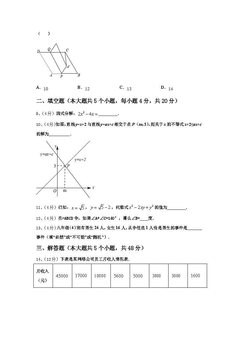 湖南省邵阳市邵阳县2024-2025学年数学九上开学达标测试试题【含答案】03