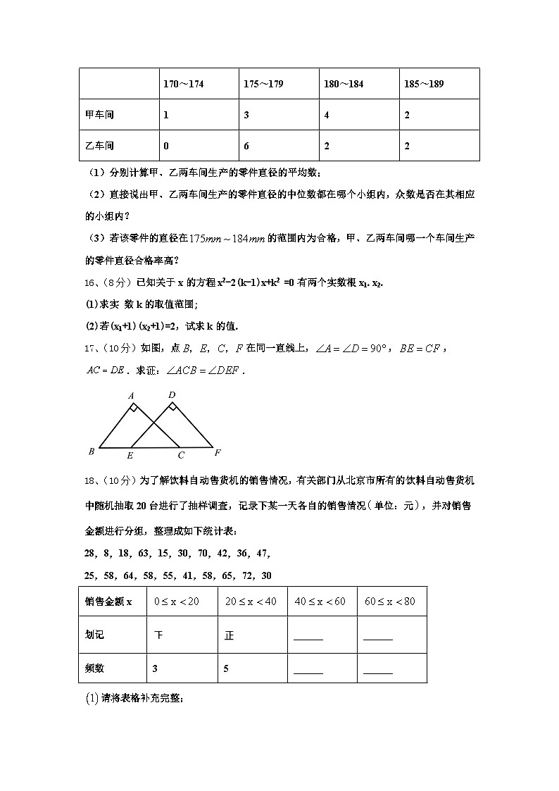 湖南省长沙市长郡教育集团2024年数学九年级第一学期开学考试试题【含答案】第3页