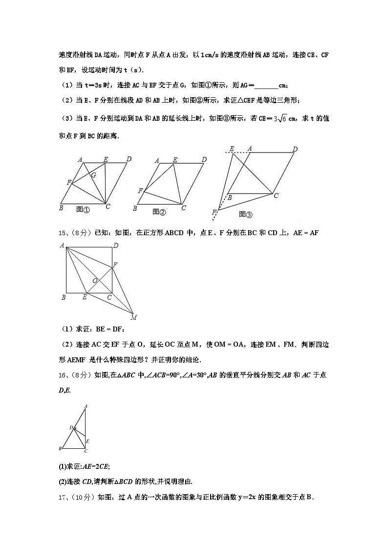 吉林省吉林市吉化第九中学2024-2025学年数学九上开学达标检测模拟试题【含答案】第3页