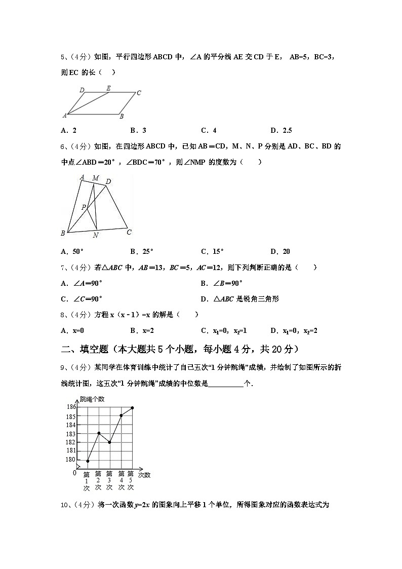 吉林省磐石市吉昌中学2025届九上数学开学监测模拟试题【含答案】02