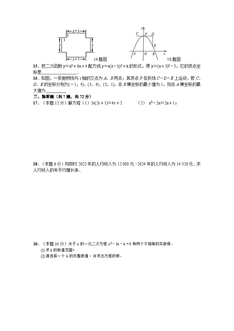 山东省临沂市临沭县青云初级中学2024-2025学年九年级上学期10月月考数学试题02