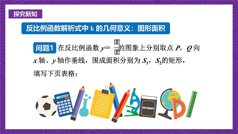 沪科版数学九上21.5.3 《反比例函数的图象和性质(2)》课件 (共20张PPT)第3页