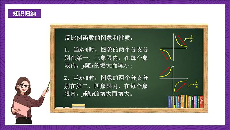 沪科版数学九上21.5.2 《反比例函数的图象和性质(1)》课件08