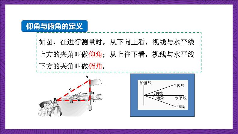 沪科版数学九上23.2.2《 仰角、俯角与解直角三角形》 课件第5页