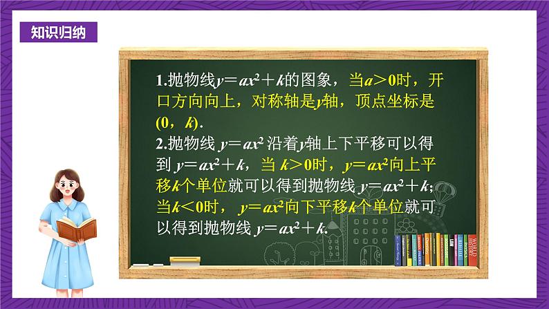 沪科版数学九上 21.2.2《 二次函数y＝ax2＋k的图象和性质》课件07