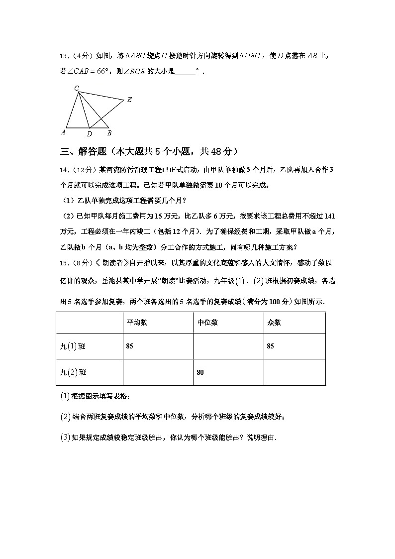 江苏省江阴市云亭中学2024-2025学年数学九年级第一学期开学复习检测试题【含答案】第3页