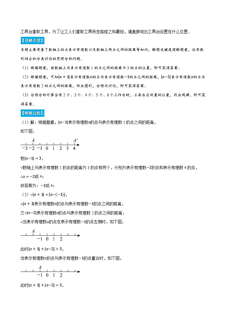 人教版2024-2025学年七年级数学上册1.1数轴与绝对值的几何意义(压轴题专项讲练)专题特训(学生版+解析)第2页