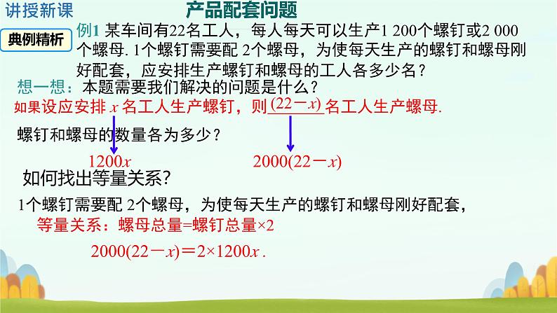 2024七年级上册数学公开课获奖课件PPT 人教版 3.4 第1课时 产品配套问题和工程问题第4页