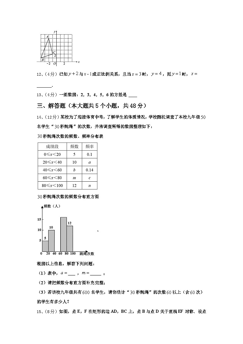 江西省上饶市余干二中学2024年九年级数学第一学期开学监测模拟试题【含答案】第3页