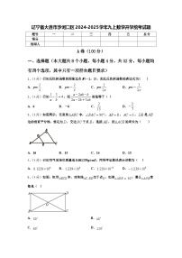 辽宁省大连市沙河口区2024-2025学年九上数学开学统考试题【含答案】