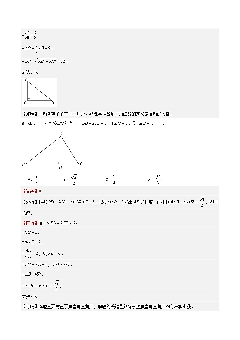 沪教版（五四制）数学九上25.3《解直角三角形》（题型专训）（原卷+解析卷）03