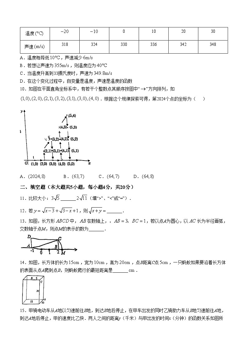 广东省佛山市顺德区第一中学外国语学校2024-2025学年上学期10月月考八年级数学试卷 (无答案)02