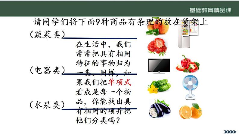 华东师大版七年级上册 数学 2.41同类项PPT第5页