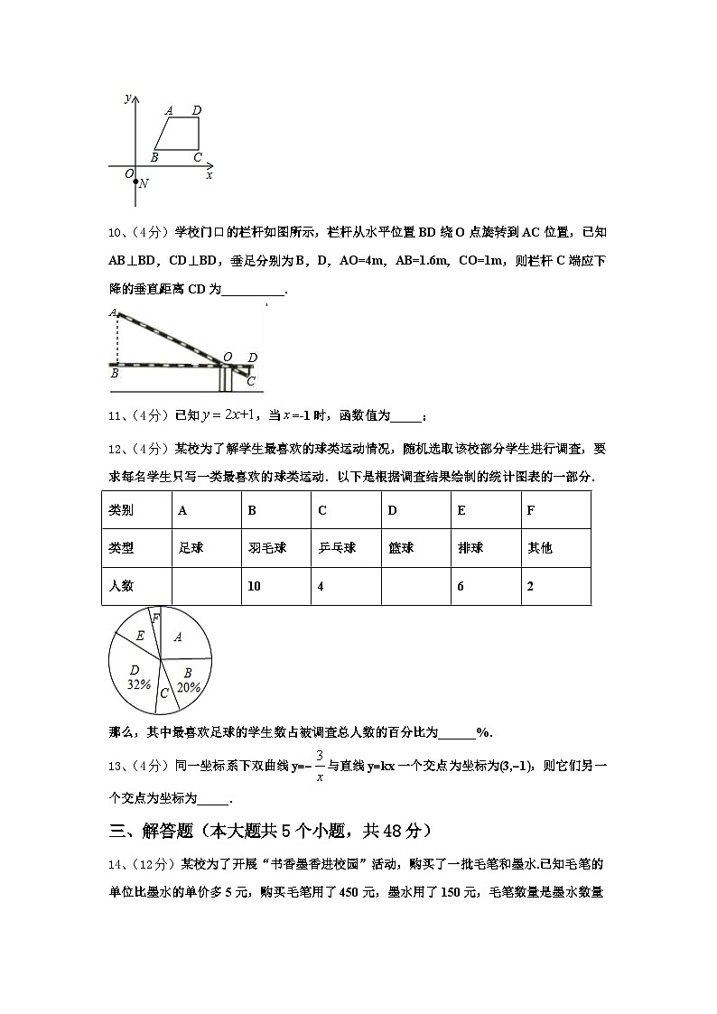 山东省滨州阳信县联考2024年数学九年级第一学期开学检测模拟试题【含答案】第3页