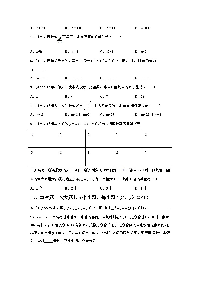 山东省济南市2024-2025学年九年级数学第一学期开学教学质量检测试题【含答案】02