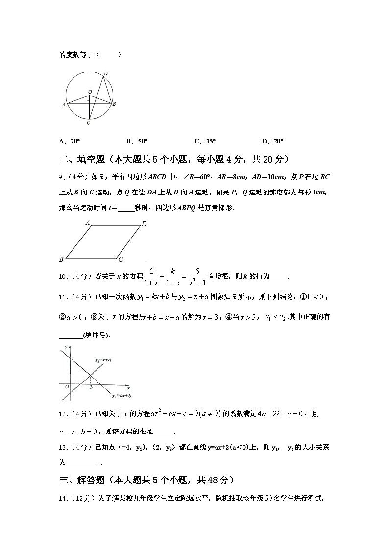 山东省巨野县麒麟镇第一中学2025届数学九上开学联考试题【含答案】第2页