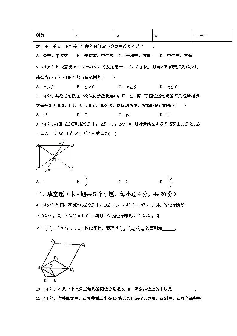 山东省莱芜市莱城区茶业口镇腰关中学2024年数学九上开学质量检测试题【含答案】02