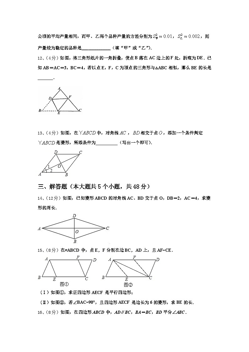 山东省莱芜市莱城区茶业口镇腰关中学2024年数学九上开学质量检测试题【含答案】03