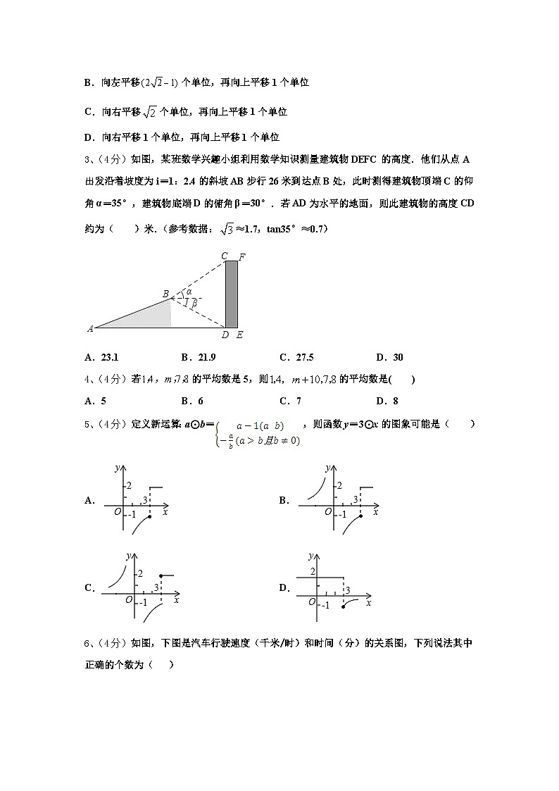 山东省临沂经济开发区四校联考2024年数学九上开学统考模拟试题【含答案】第2页