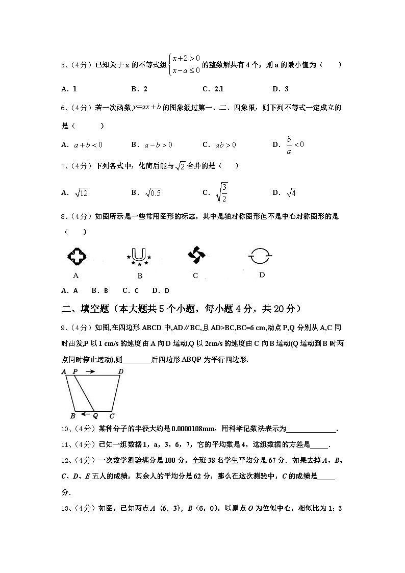山东省威海市文登区2024年数学九年级第一学期开学综合测试试题【含答案】第2页