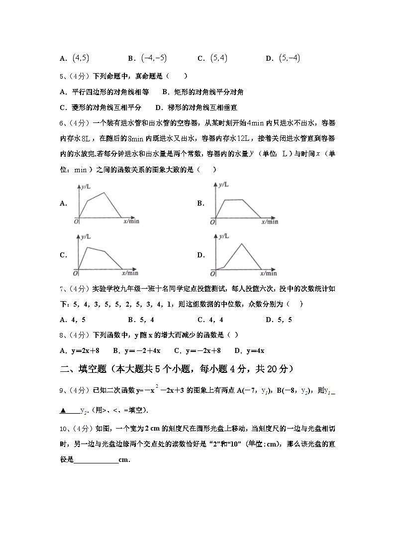 山东省淄博市沂源县2024年数学九年级第一学期开学复习检测模拟试题【含答案】第2页