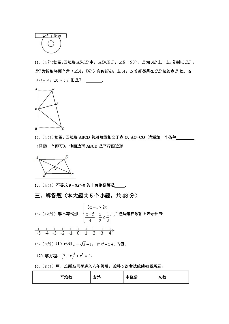 山东省淄博市沂源县2024年数学九年级第一学期开学复习检测模拟试题【含答案】第3页
