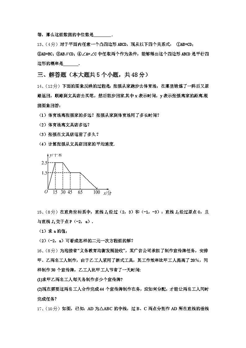 山西省洪洞县2024-2025学年九上数学开学学业质量监测试题【含答案】第3页