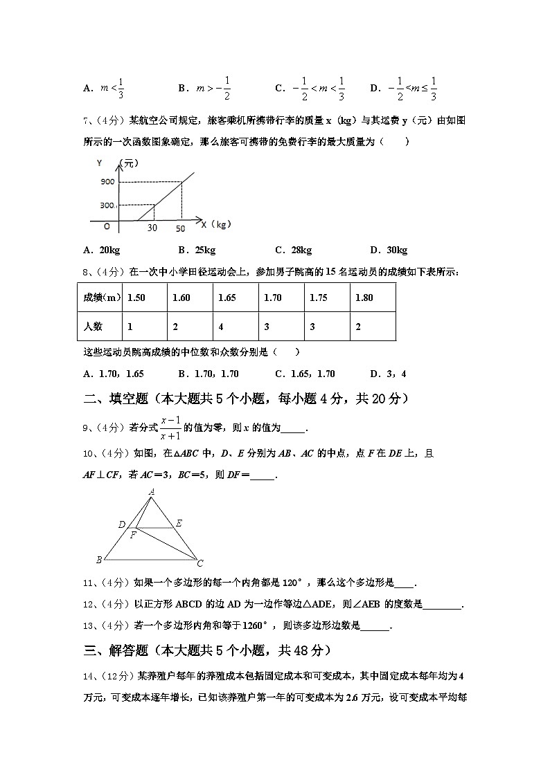 陕西省渭南市2024年九上数学开学考试试题【含答案】第2页