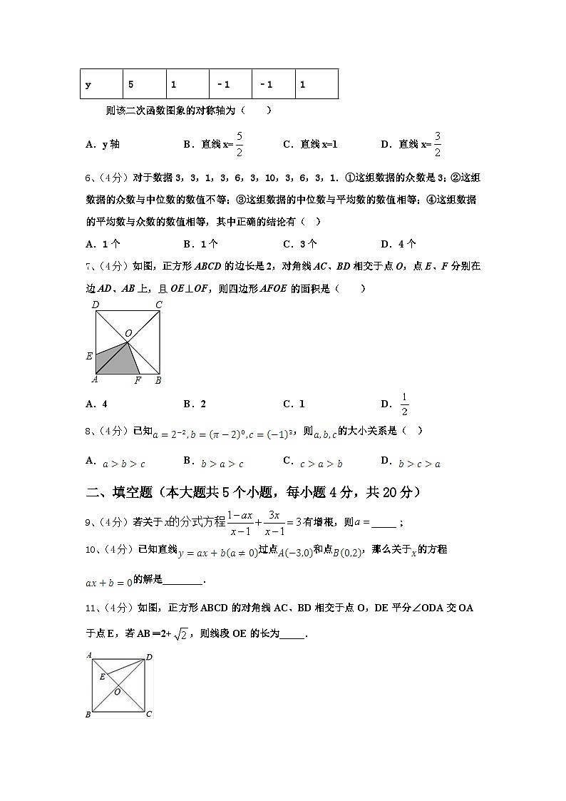 陕西省西安市西安铁一中学2025届九上数学开学达标检测试题【含答案】第2页