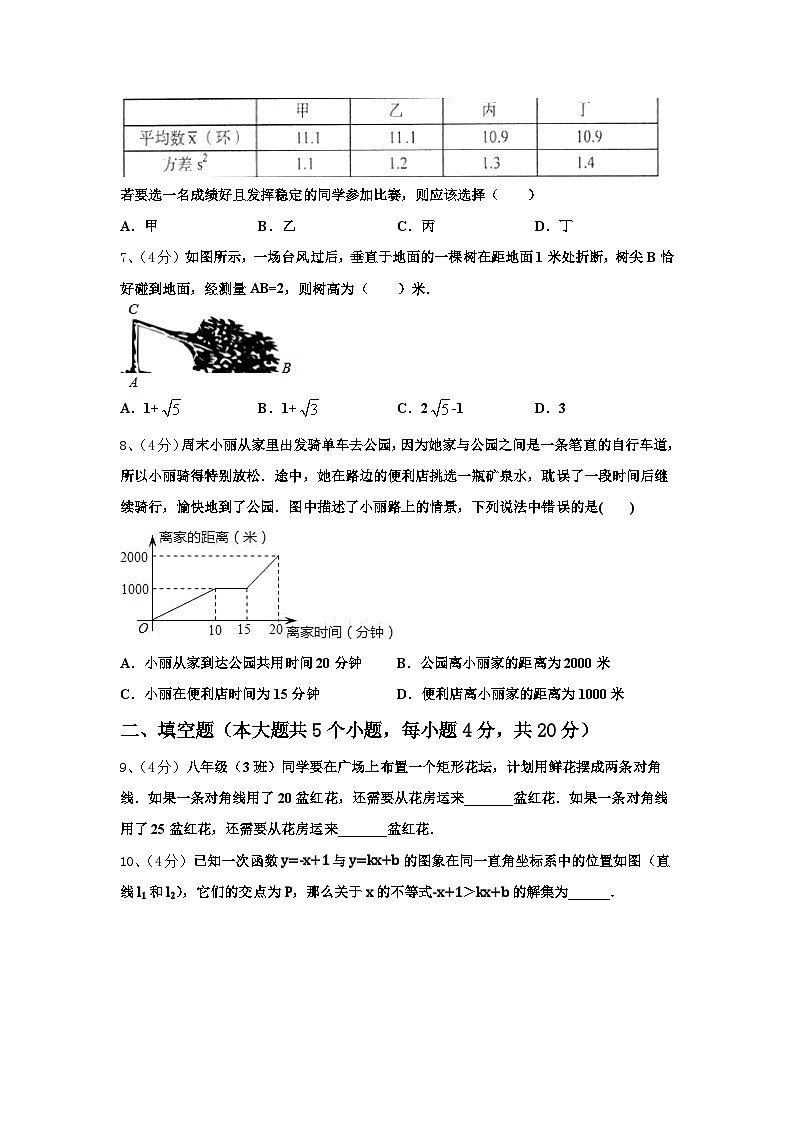 上海市延安实验2024-2025学年九上数学开学学业质量监测试题【含答案】第2页