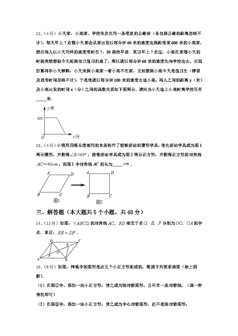 四川省苍溪县2024-2025学年九上数学开学质量检测试题【含答案】第3页