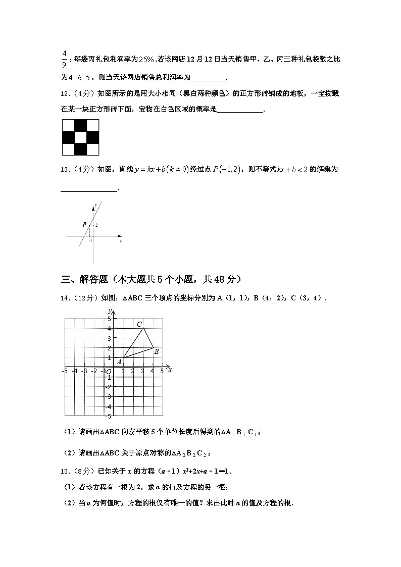 四川省乐山市夹江中学2024-2025学年数学九上开学检测模拟试题【含答案】第3页