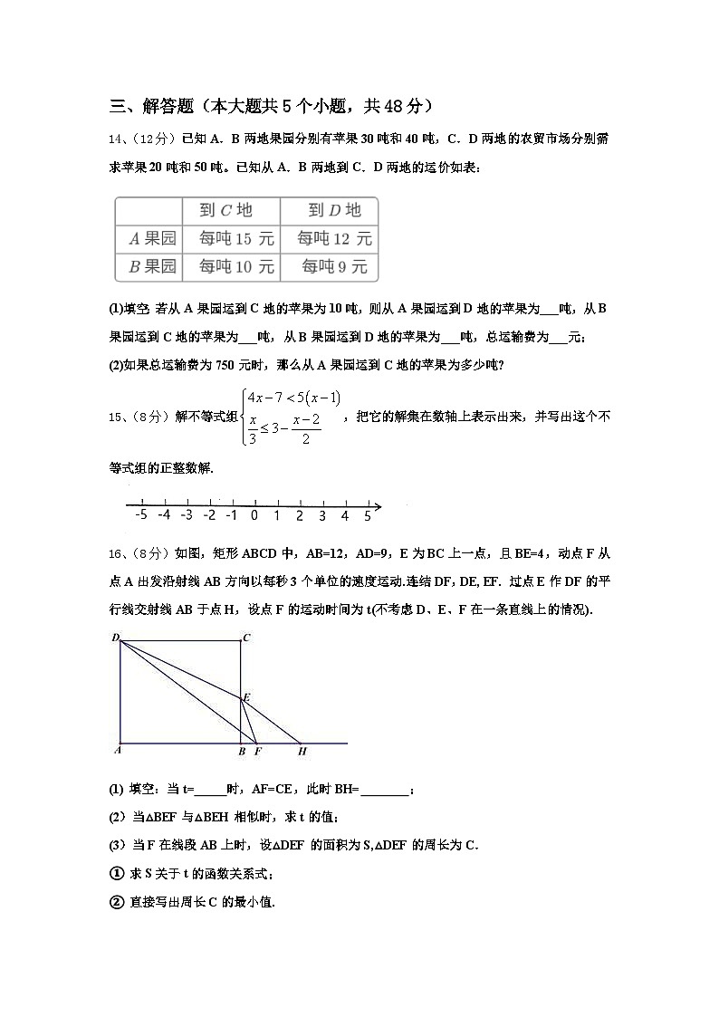 四川省宜宾市观音片区2024年数学九上开学调研试题【含答案】第3页