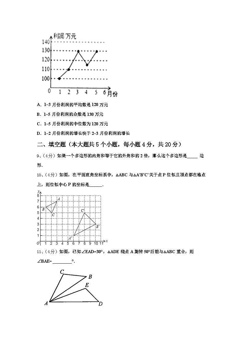 四川省宜宾市南溪区第三中学2024-2025学年九上数学开学质量检测试题【含答案】第3页