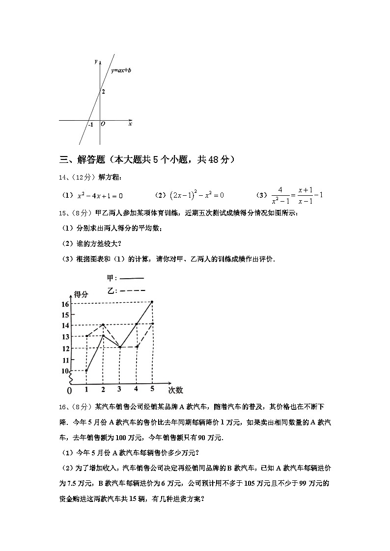 新疆伊宁市第七中学2024年九上数学开学统考试题【含答案】第3页