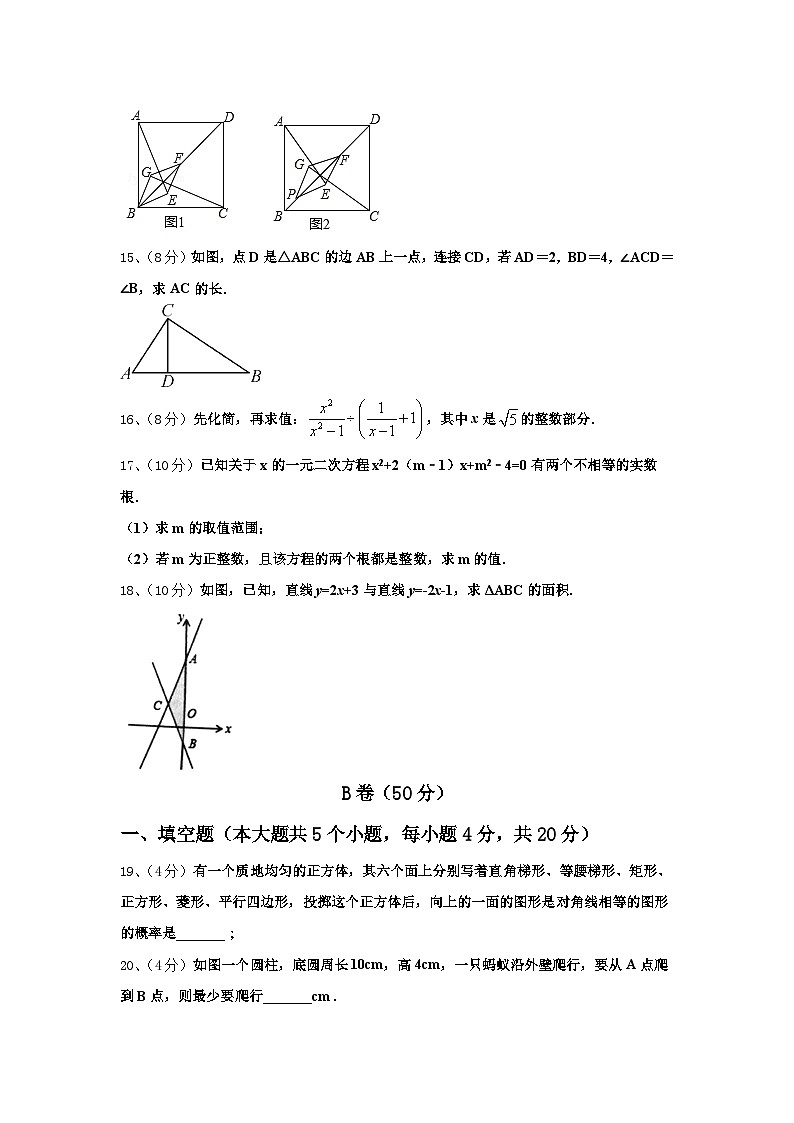 云南省蒙自市2024-2025学年九年级数学第一学期开学联考试题【含答案】第3页