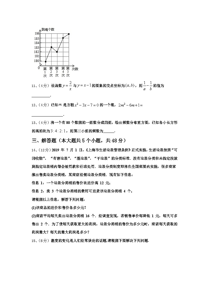 浙江省（温州）2024年九上数学开学质量跟踪监视模拟试题【含答案】第3页