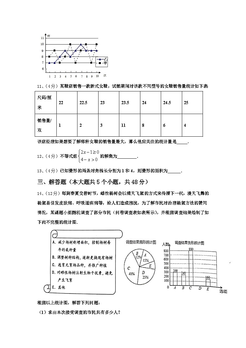 浙江省杭州市文澜中学2024-2025学年九年级数学第一学期开学预测试题【含答案】第3页