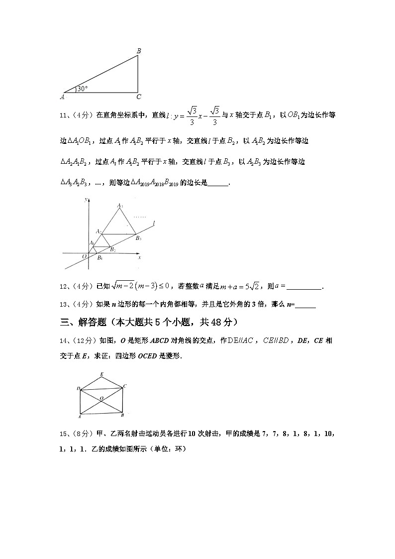 浙江省宁波市宁波华茂国际学校2025届数学九年级第一学期开学复习检测试题【含答案】第3页