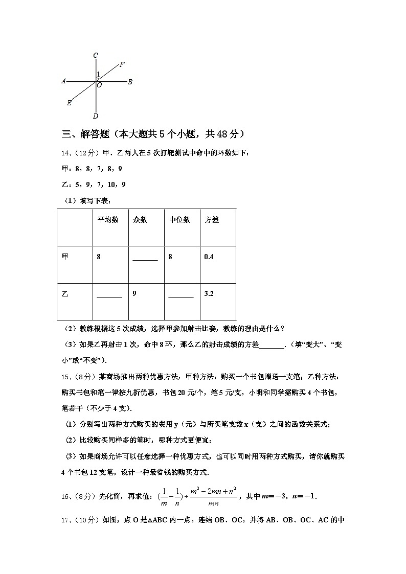 重庆两江新区2024-2025学年数学九年级第一学期开学综合测试模拟试题【含答案】第3页