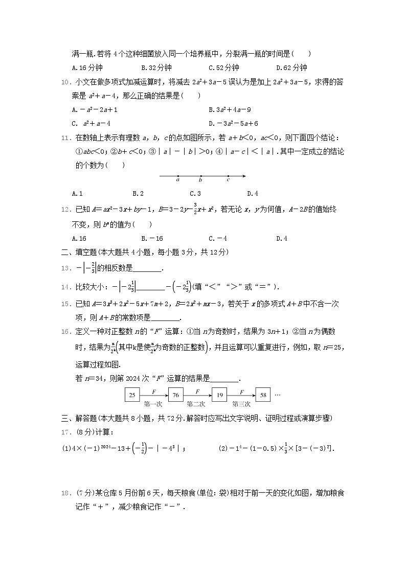 河北省2024七年级数学上学期期中学情评估卷试卷（附答案人教版）第2页