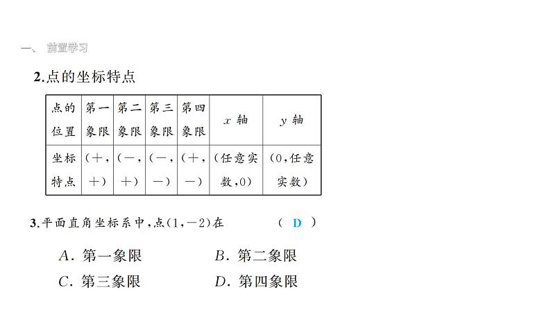 最新北师版八上数学3.2平面直角坐标系（第1课时）课件05