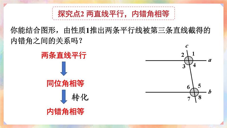 最新人教版七下数学 5.3.1 平行线的性质 第1课时 平行线的性质（课件）第8页